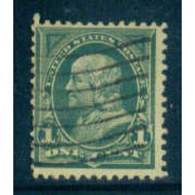 Used 279 1c Benjamin Franklin Average M04494