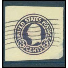 Used U437 2c George Washington Fine Cut Square WA3013