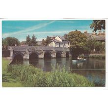 Town Bridge from Convent Walk Christchurch Dorset Postcard 2669
