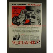 1958 Voigtlander Vitomatic & Vitessa T Camera Ad, NICE!
