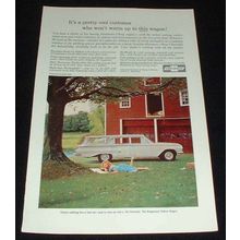 1960 Chevrolet White Kingswood Wagon Ad!!!
