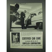 1960 Chrysler Car Ad - Certified Car Care