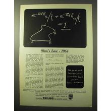 1964 Philips Research Laboratories Ad - Ohm's Law