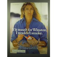 1974 Virginia Slims Cigarettes Ad - I Wouldn't Smoke