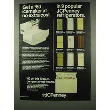 1978 JCPenney Refrigerators Ad - Get Icemaker