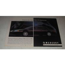 1989 Mercury Cougar XR7 Car Ad - Comfort just got a shot of adrenaline