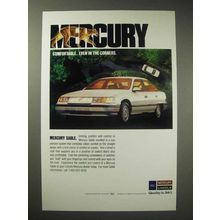 1989 Mercury Sable Car Ad - Comfortable in Corners