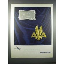 1946 American Airlines Ad - Symbol of Service