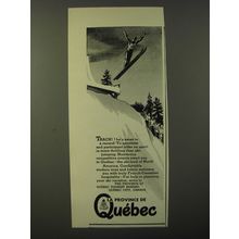 1947 Quebec Canada Ad - Track! He's away to a record!