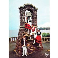 Biarritz France French Bell Ringers Fashion Costume Postcard