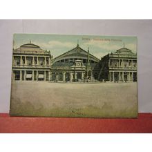 STAZIONE DELLA FERROVIA, ROMA, ITALY unused antique postcard Rome #