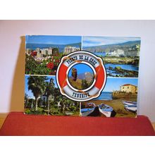 multiview, PUERTO DE LA CRUZ, TENERIFE, SPAIN used postcard 1973 pm =