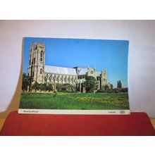 BEVERLEY MINSTER, YORKSHIRE used postcard by E T W Dennis 1990 pm =