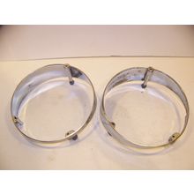 1964 CHRYSLER IMPERIAL LH HEADLIGHT BASES PAIR OEM #2417627 LEBARON CROWN