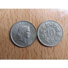 Switzerland 1964 10 Rappen Coin