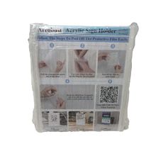 Arrobust Acrylic Vertical Double Sided Display Table Sign Holder 3 Pack 8.5x11