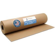 Jumbo Craft Paper Roll - 30 Inches X 6000 Inches Brown Butcher Paper for Bulleti