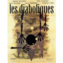 Les Diaboliques- French 1955 Art Gallery Poster Canvas Print Wall Decoration A0
