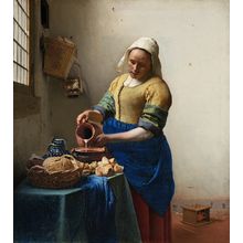 Vermeer - Het melkmeisje Poster Canvas Movie Film Print A0 A1 A2 A3 A4 A5 A6 Art