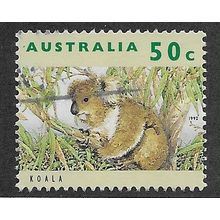 AUS 1992 50c 'WILDLIFE (1ST SERIES) -KOALA' FINE USED (EBID68-077)
