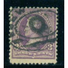 Used 268 3c Andrew Jackson Barely Clears M03537
