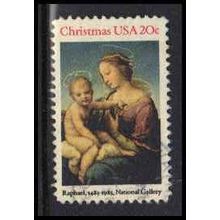 Used 2063 20c Madonna and Child Fine W4540