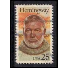 Used 2418 25c Ernest Hemingway Very Fine W4696