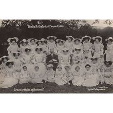 Maids Of Somerset Devon Old 1909 Bath Pageant RPC Postcard