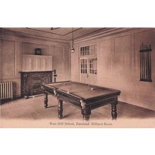 Billiard Room Table at Rose Hill School Banstead Surrey Old Postcard