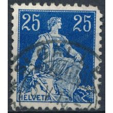 Helvetia: 25c - Switzerland 1908 - FH - MiNr 103x (H)