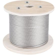 5/32 Stainless Steel Cable, 500FT T316 Wire Rope 1x19 Marine Grade Steel Cab...