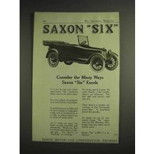 1917 Saxon Six Car Ad - Consider The Ways Excels