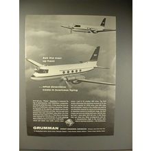 1964 Grumman Gulfstream Plane Ad - Ask Man up Front