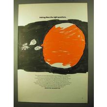 1970 Martin Marietta Ad - Asking Mars Right Questions
