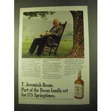 1970 Jim Beam Bourbon Ad - T. Jeremiah Beam