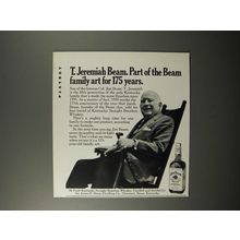 1970 Jim Beam Whiskey Ad - T. Jeremiah Beam