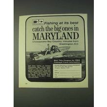 1970 Maryland Tourism Ad - Catch the Big Ones
