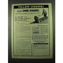 1976 Troy-Bilt Roto Tiller Ad - Just One Hand!