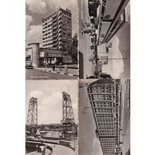Rotterdam Hefbrug Koningshaven Erasmashuis Binnenweg Groothandelsgebouw 4x Postc