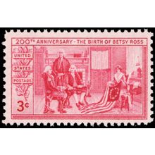 Betsy Ross One PACK OF TEN 3 Cent Postage Stamps Scott 1004