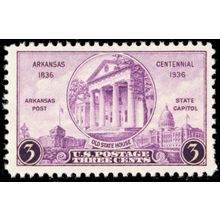 Arkansas Centennial One PACK OF TEN 3 Cent Postage Stamps Scott 782