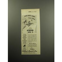 1957 Holland-America Line Cruise Ad - Iberia-North Europe Spring Cruise