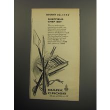 1957 Mark Cross Sheffield Chef Set Advertisement