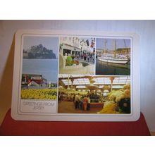multiview, ST. HELIER, JERSEY, unused larger postcard by Rocco =