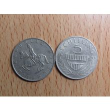 Austria 1969 5 Schilling Coin