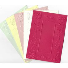 A6 Embossed Paper. 10 Sheets. Christmas. Cardmaking Scrapbooking Crafts Toppers