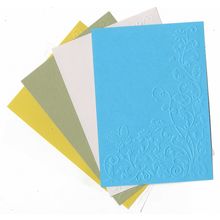 A6 Embossed Paper. 10 Sheets. Floral. Cardmaking Scrapbooking Crafts Toppers