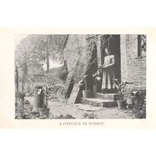 A Cottage In Surrey Antique Idle Moments Old Postcard