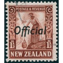 New Zealand 1936 1½d red-brown Perf 14x13½ Official SGO122 used