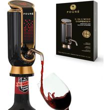 3-IN-1 Wine Dispenser Aerator and Vacuum Stopper - Electric Liquor Decanter Pour